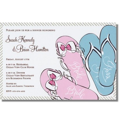 Couples Shower Invitations, Flip Flop Wedding, Inviting Company